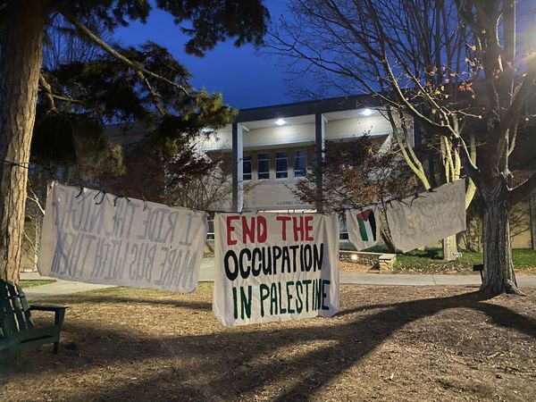 Op-Ed: Banners on UNCA Campus Call For Solidarity With Palestine
